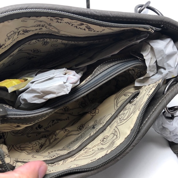 Montana West Embossed Concealed Carry Satchel - Picture 5 of 5